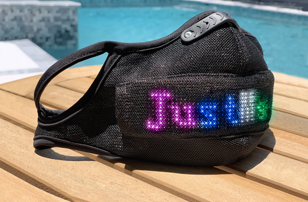 JustMask multicolor LED mask